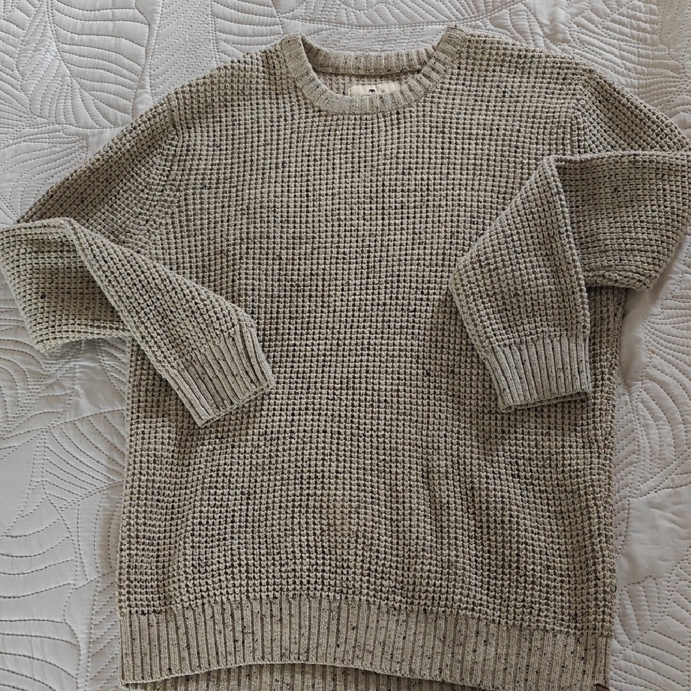 The Normal Brand Men's Cream Crewneck Sweater